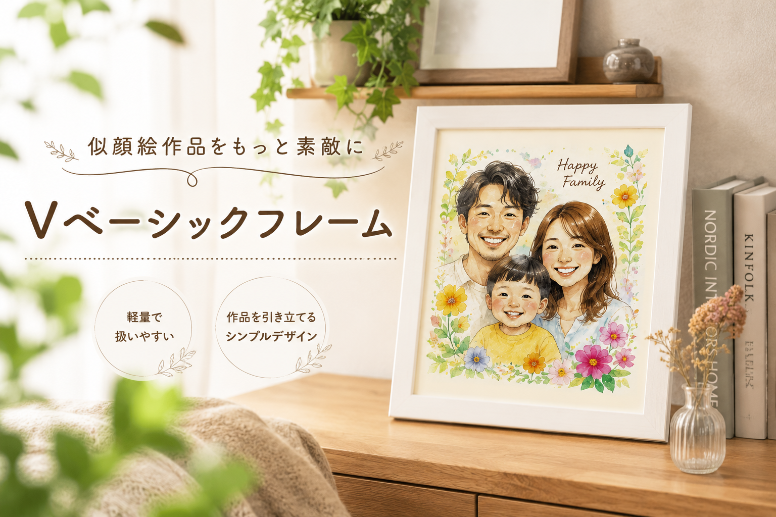 1枚からOK！似顔絵作家に人気のフレーム選び｜仕入におすすめ！
