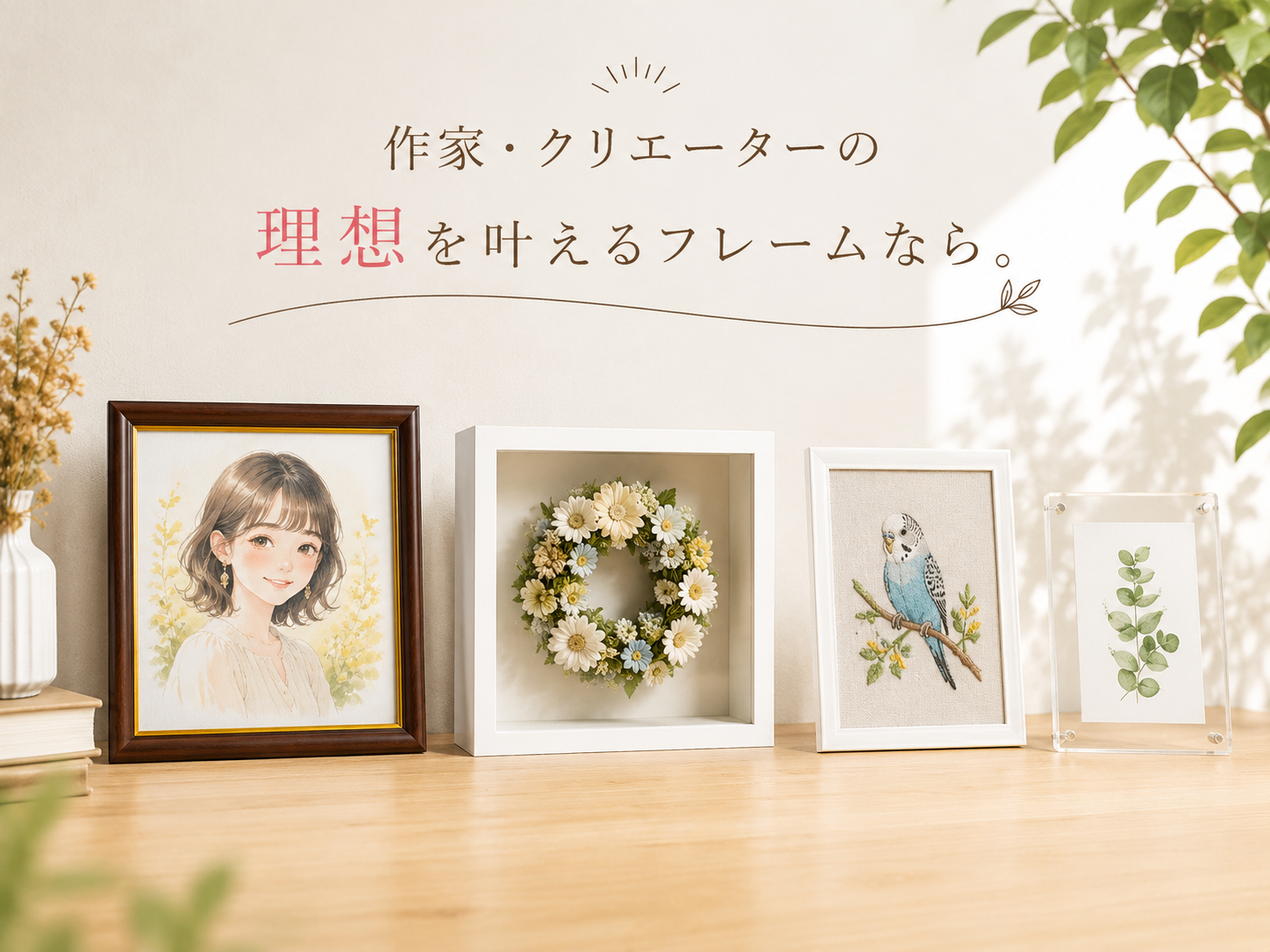 ハンドメイド作家に選ばれるフレーム専門店｜作品ジャンル別おすすめ額縁・フレーム特集